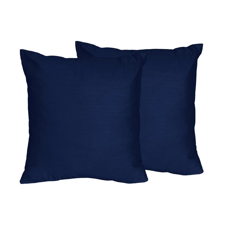 Solid Navy Blue Throw Pillows